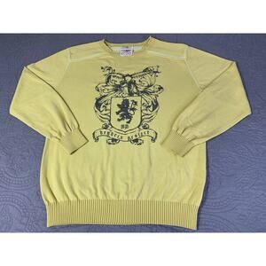 Jimi Hendrix Project Sweater Yellow Mens Medium Basic House Woodstock Music Band